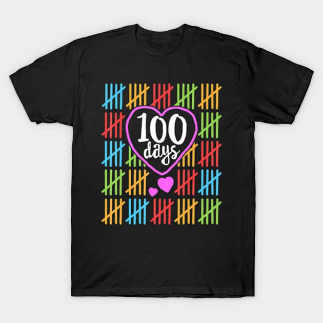 100 Days of School for Teachers Women Counting T-Shirt by Cristian Torres